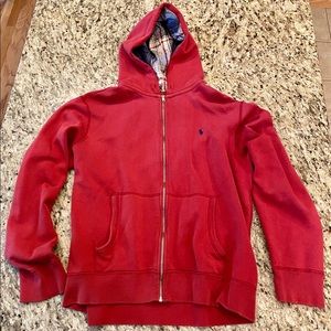Polo by Ralph Lauren Red Hooded Sweatshirt